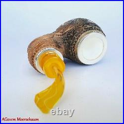 Reverse Nose Warmer Block Meerschaum Pipes, Carved Smoking Pipe, Tobacco, AGM446