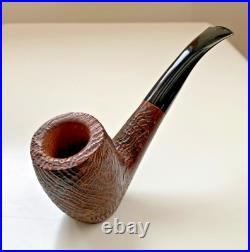 Ropp Geant Sandblasted Bent Billiard Sitter Tobacco Pipe