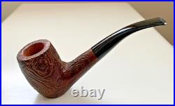 Ropp Geant Sandblasted Bent Billiard Sitter Tobacco Pipe