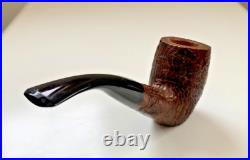 Ropp Geant Sandblasted Bent Billiard Sitter Tobacco Pipe