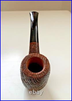 Ropp Geant Sandblasted Bent Billiard Sitter Tobacco Pipe