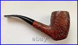 Ropp Geant Sandblasted Bent Billiard Sitter Tobacco Pipe