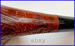 Ropp Geant Sandblasted Bent Billiard Sitter Tobacco Pipe