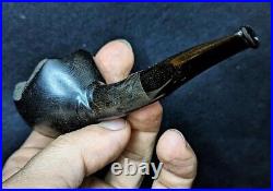 Round Smoking Tobacco Pipe made by Bog Oak (Morta) Premium Handcrafted Quality