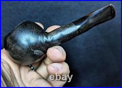 Round Smoking Tobacco Pipe made by Bog Oak (Morta) Premium Handcrafted Quality