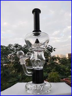 Royal Clear Water pipes Smoking Glass Bongs With Tire Percolator Bird Cage Shape