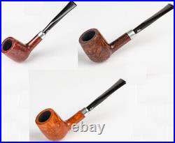 SET OF 3 Briar Tobacco Smoking Pipe, Hand Carved