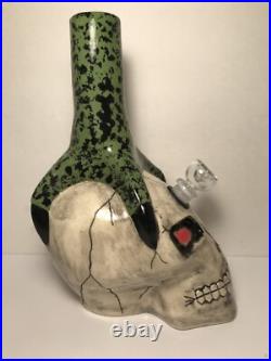 SKULL WithDRAGON CLAW CERAMIC WATER PIPE BONG HOOKAH SMOKING PIPE MADE IN USA