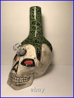 SKULL WithDRAGON CLAW CERAMIC WATER PIPE BONG HOOKAH SMOKING PIPE MADE IN USA