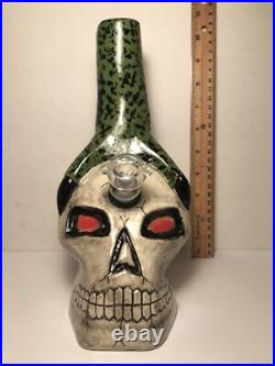 SKULL WithDRAGON CLAW CERAMIC WATER PIPE BONG HOOKAH SMOKING PIPE MADE IN USA