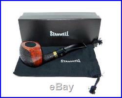 STANWELL Revival Half Sandblast 168 Briar Tobacco Pipe Bent 9mm NEW