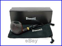STANWELL Revival Half Sandblast 168 Briar Tobacco Pipe Bent 9mm Style #1 NEW