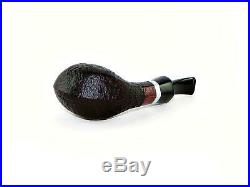 STANWELL Specialty 172 9mm Briar Tobacco Pipe Sandblast Panel Nickel Band NEW