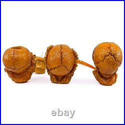 S. Yanik Meerschaum Pipe 3 Skulls Smoking Pipe, Handmade Tobacco Pipe