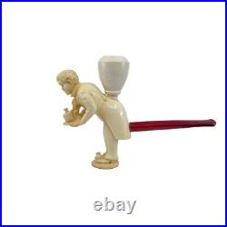 S. Yanik Meerschaum Pipe Bellboy Smoking Pipe, Tobacco Pipe, Cigarette Holder