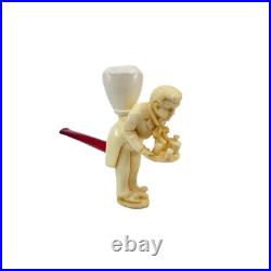 S. Yanik Meerschaum Pipe Bellboy Smoking Pipe, Tobacco Pipe, Cigarette Holder
