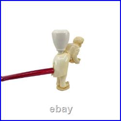 S. Yanik Meerschaum Pipe Bellboy Smoking Pipe, Tobacco Pipe, Cigarette Holder