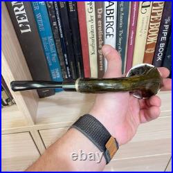 S. Yanik Meerschaum Pipe Calabash Smoking Pipe, Handmade, Gourd Tobacco Pipe