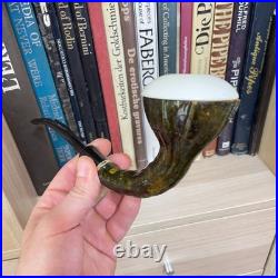 S. Yanik Meerschaum Pipe Calabash Smoking Pipe, Handmade, Gourd Tobacco Pipe