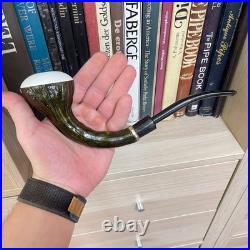 S. Yanik Meerschaum Pipe Calabash Smoking Pipe, Handmade, Gourd Tobacco Pipe