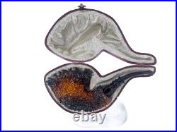S. Yanik Meerschaum Pipe Calcine Color Freehand Smoking Pipe, Tobacco Pipe