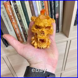 S. Yanik Meerschaum Pipe Demon Lord Skull Smoking Pipe, Handmade Tobacco Pipe S. Yanik Meerschaum Pipe Demon Lord Skull Smoking Pipe, Handmade Tobacco Pipe