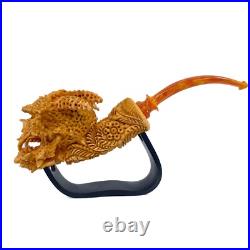 S. Yanik Meerschaum Pipe Demon Lord Skull Smoking Pipe, Handmade Tobacco Pipe S. Yanik Meerschaum Pipe Demon Lord Skull Smoking Pipe, Handmade Tobacco Pipe