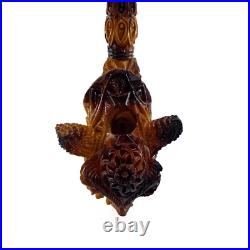 S. Yanik Meerschaum Pipe Demon Lord Skull Smoking Pipe, Handmade Tobacco Pipe
