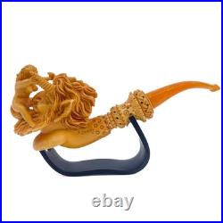 S. Yanik Meerschaum Pipe Devil and Nude Tobacco Smoking Pipe