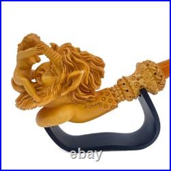 S. Yanik Meerschaum Pipe Devil and Nude Tobacco Smoking Pipe