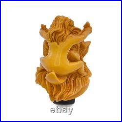 S. Yanik Meerschaum Pipe Devil and Nude Tobacco Smoking Pipe