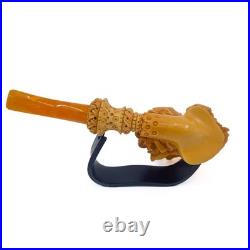 S. Yanik Meerschaum Pipe Devil and Nude Tobacco Smoking Pipe
