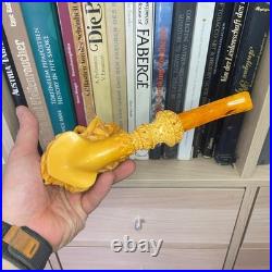 S. Yanik Meerschaum Pipe Devil and Nude Tobacco Smoking Pipe
