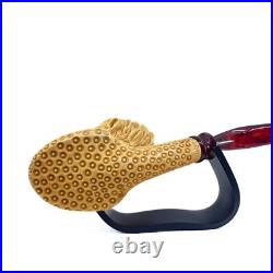 S. Yanik Meerschaum Pipe Frankenstein Smoking Pipe, Handcarved Tobacco Pipe