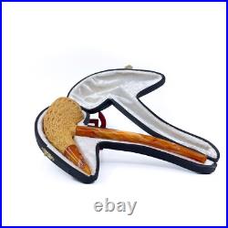 S. Yanik Meerschaum Pipe Freehand Lattice Ornament Smoking Pipe, Tobacco Pipe