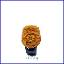 S. Yanik Meerschaum Pipe Freehand Smoking Pipe, Handcarved Ornament Tobacco Pipe