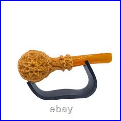 S. Yanik Meerschaum Pipe Freehand Smoking Pipe, Handcarved Ornament Tobacco Pipe