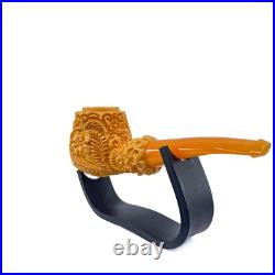 S. Yanik Meerschaum Pipe Freehand Smoking Pipe, Handcarved Ornament Tobacco Pipe