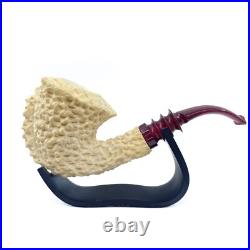 S. Yanik Meerschaum Pipe Freehand Smoking Pipe, Handcarved Tobacco Pipe