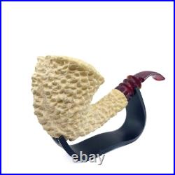 S. Yanik Meerschaum Pipe Freehand Smoking Pipe, Handcarved Tobacco Pipe