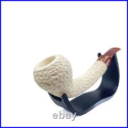S. Yanik Meerschaum Pipe Freehand Smoking Pipe, Handcarved Tobacco Pipe