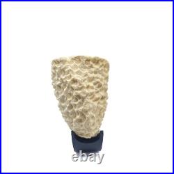 S. Yanik Meerschaum Pipe Freehand Smoking Pipe, Handcarved Tobacco Pipe