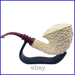 S. Yanik Meerschaum Pipe Freehand Smoking Pipe, Handcarved Tobacco Pipe