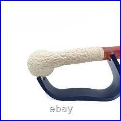 S. Yanik Meerschaum Pipe Freehand Smoking Pipe, Handcarved Tobacco Pipe