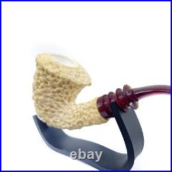 S. Yanik Meerschaum Pipe Freehand Smoking Pipe, Handcarved Tobacco Pipe