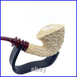 S. Yanik Meerschaum Pipe Freehand Smoking Pipe, Handcarved Tobacco Pipe