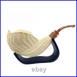 S. Yanik Meerschaum Pipe Freehand Smoking Pipe Handcarved Tobacco Pipe Model 3