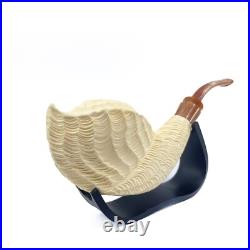 S. Yanik Meerschaum Pipe Freehand Smoking Pipe Handcarved Tobacco Pipe Model 3