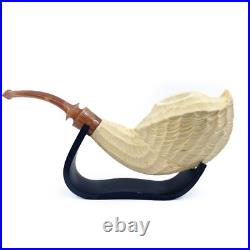S. Yanik Meerschaum Pipe Freehand Smoking Pipe Handcarved Tobacco Pipe Model 3