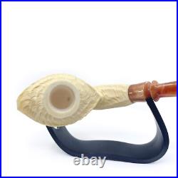 S. Yanik Meerschaum Pipe Freehand Smoking Pipe Handcarved Tobacco Pipe Model 3